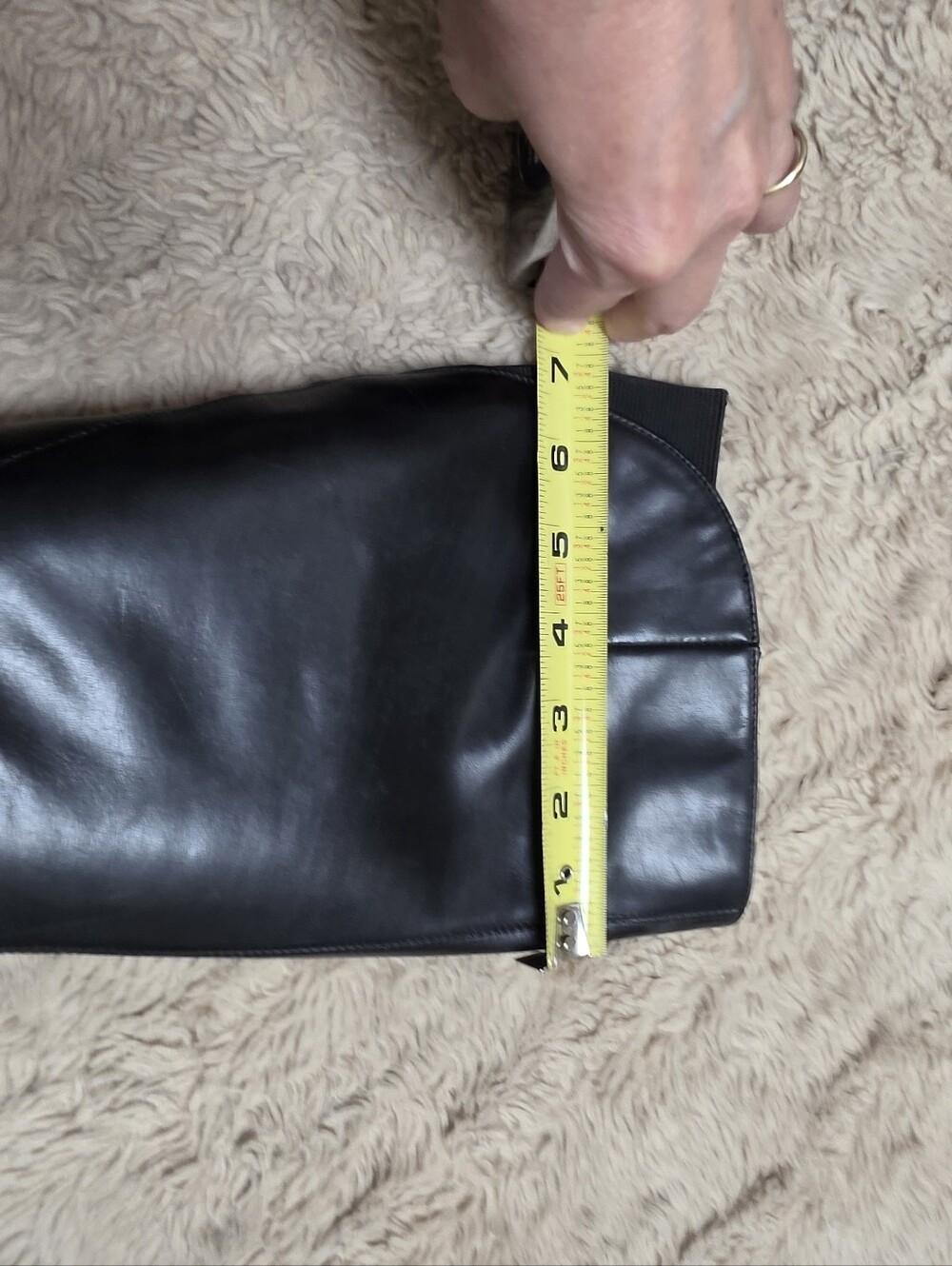 Marc Fisher Y2k Black Leather Boots - Picture 4 of 8